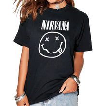 NIRVANA Cotton Tumblr T-shirt Casual Poleras Hipster For Famale