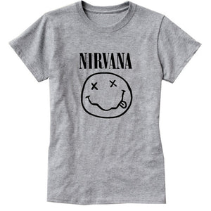 NIRVANA Cotton Tumblr T-shirt Casual Poleras Hipster For Famale