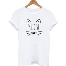 Print Women T-shirt Cat T-Shirt Casual