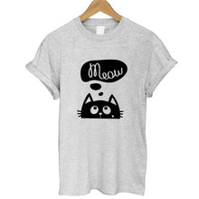 Print Women T-shirt Cat T-Shirt Casual