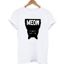 Print Women T-shirt Cat T-Shirt Casual