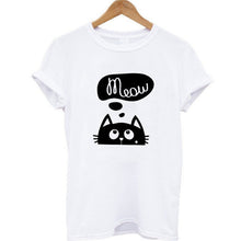 Print Women T-shirt Cat T-Shirt Casual