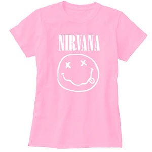 NIRVANA Cotton Tumblr T-shirt Casual Poleras Hipster For Famale