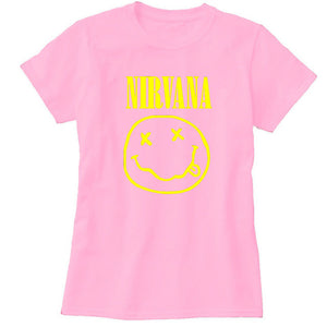 NIRVANA Cotton Tumblr T-shirt Casual Poleras Hipster For Famale