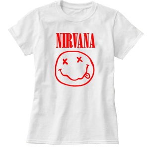 NIRVANA Cotton Tumblr T-shirt Casual Poleras Hipster For Famale