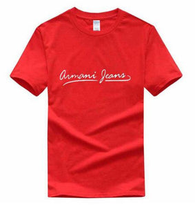 Armani T-shirt for Mens and Women Fashion Letter 3D