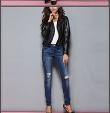 Woman Jeans For Girls Stretch Mid Waist Skinny Jeans